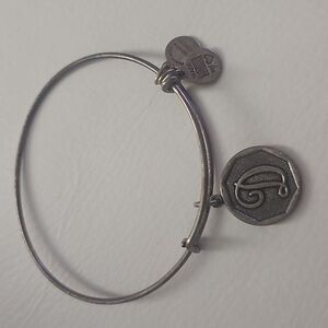 Vintage 2014 Alex & Ani "D" Silver Bracelet